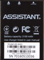 Assistant (AS-6431) 3100mAh Li-polymer, оригінал